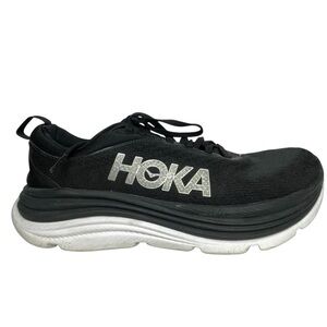 HOKA One One Gaviota 5 Black Mens Sneaker Shoe Running Walking Size 9 2E Wide